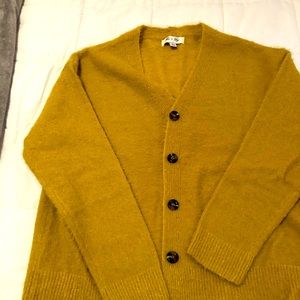 Yellow Mustard color cardigan